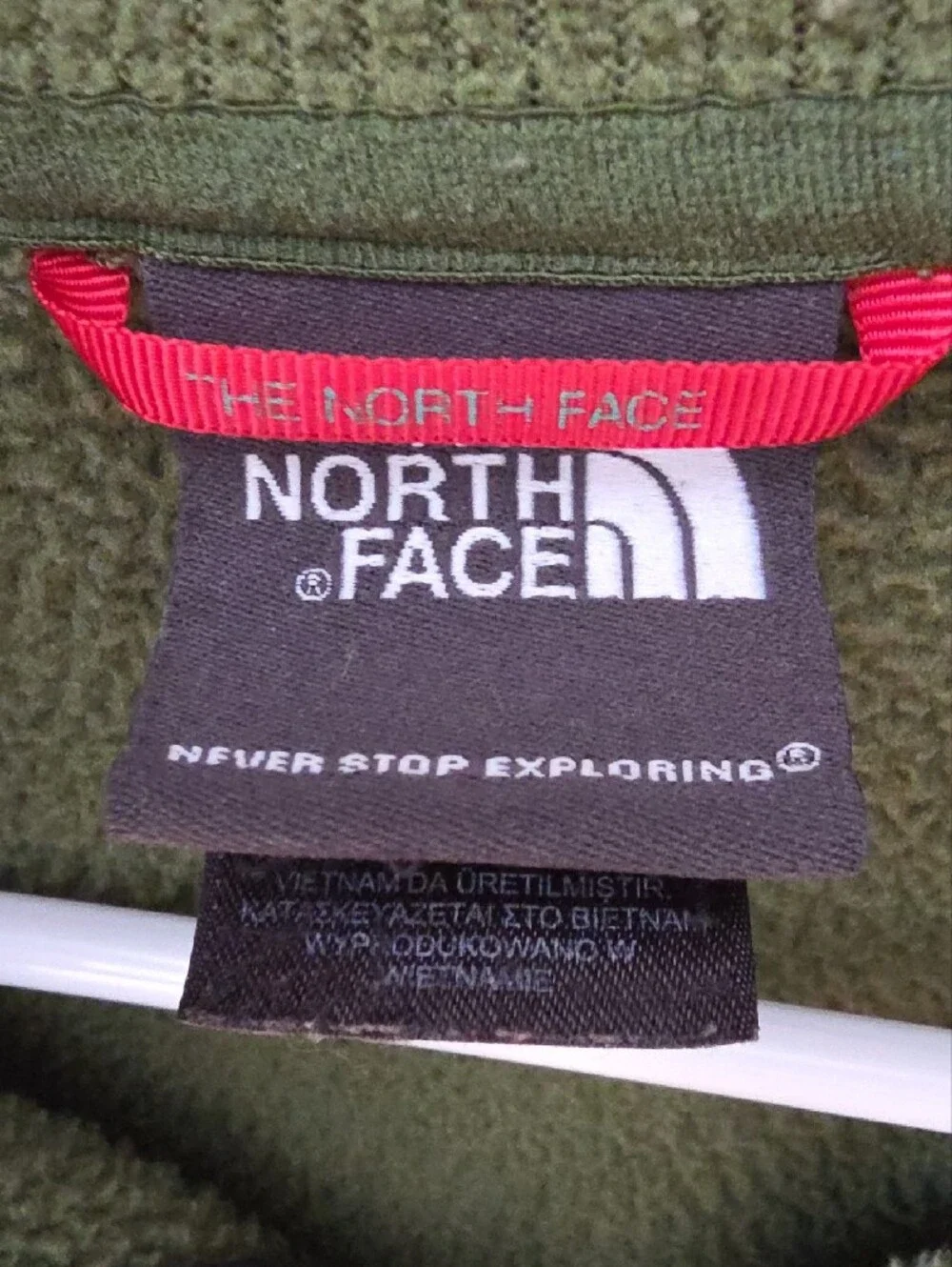 The North Face Olive Green Half-Zip Fleece Pullover